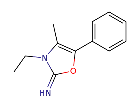 3-ethyl-4-methyl-5-phenyl-3<i>H</i>-oxazol-2-ylideneamine