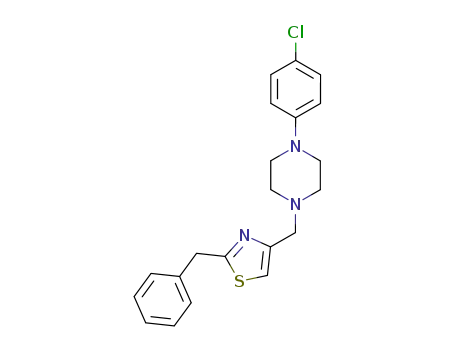 Piperazine, 1-(4-chlorophenyl)-4-[[2-(phenylmethyl)-4-thiazolyl]methyl]-