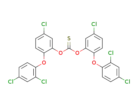 Molecular Structure of 26011-96-1 (Thiocarbonic acid O,O-bis-[5-chloro-2-(2,4-dichloro-phenoxy)-phenyl] ester)