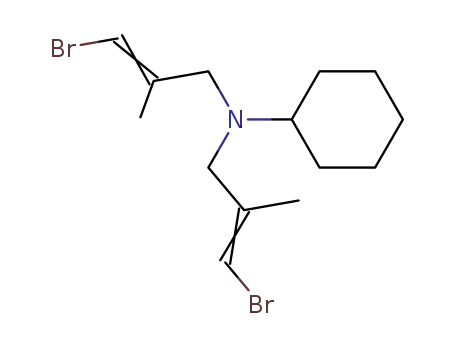 Bis-<3-brom-2-methyl-prop-2-en-yl>-cyclohexylamin