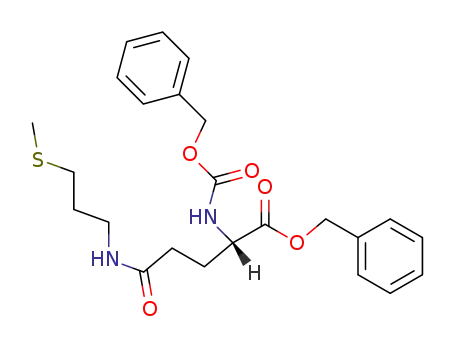 Molecular Structure of 17669-12-4 (N<sup>2</sup>-Carbobenzoxy-N<sup>5</sup>-(2-methylthio-propyl)-L-glutamin-benzylester)