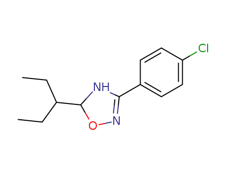 3-(4-chloro-phenyl)-5-(1-ethyl-propyl)-2<sup>(4)</sup>,5-dihydro-[1,2,4]oxadiazole