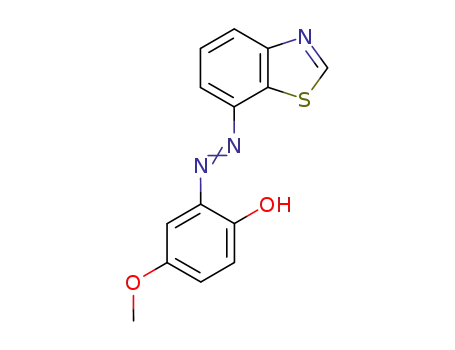 Molecular Structure of 41228-99-3 (Phenol, 2-(7-benzothiazolylazo)-4-methoxy-)