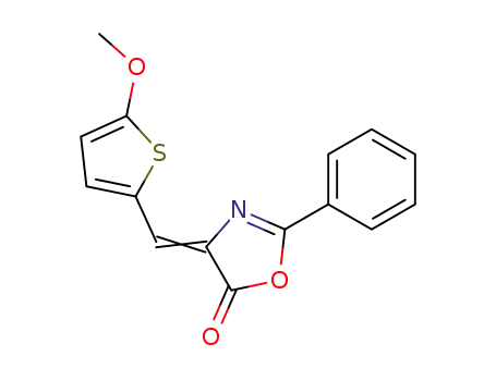 4-(5-methoxy-thiophen-2-ylmethylene)-2-phenyl-4<i>H</i>-oxazol-5-one