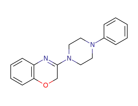 Molecular Structure of 72222-93-6 (3-(4-phenyl-piperazin-1-yl)-2<i>H</i>-benzo[1,4]oxazine)
