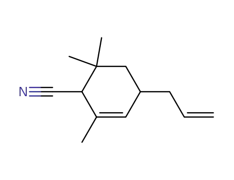 4-Allyl-2,6,6-trimethyl-cyclohex-2-enecarbonitrile