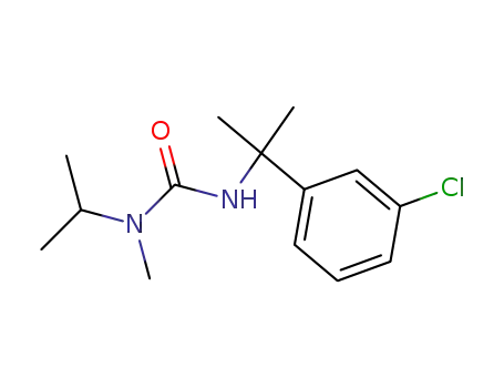Molecular Structure of 64796-57-2 (Urea, N'-[1-(3-chlorophenyl)-1-methylethyl]-N-methyl-N-(1-methylethyl)-)