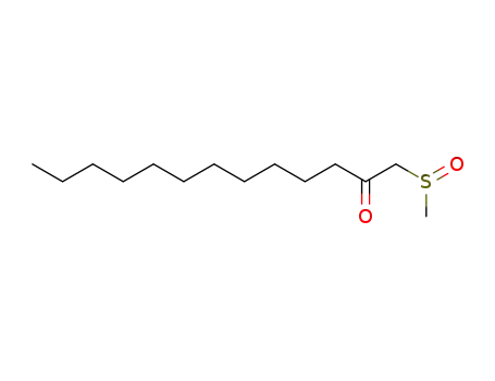 Molecular Structure of 16697-67-9 (1-methanesulfinyl-tridecan-2-one)