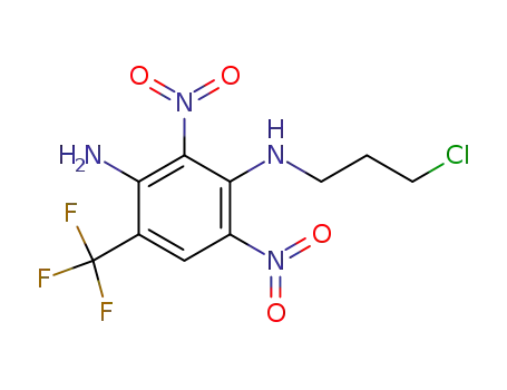 Molecular Structure of 29090-92-4 (N<sup>3</sup>-(3-Chloro-propyl)-2,4-dinitro-6-trifluoromethyl-benzene-1,3-diamine)