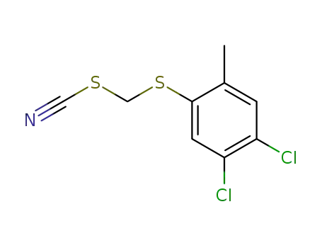 Molecular Structure of 22218-96-8 (2-Methyl-4,5-dichlor-phenylmercaptomethylthiocyanat)