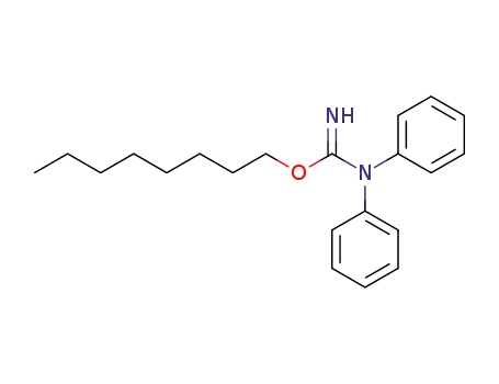 Molecular Structure of 47335-26-2 (2-Octyl-1,1-diphenyl-isourea)