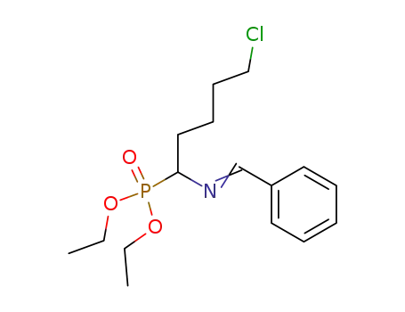 Phosphonic acid, [5-chloro-1-[(phenylmethylene)amino]pentyl]-, diethyl
ester