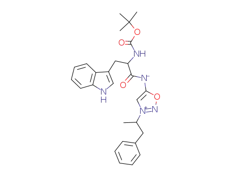 5-(<i>N</i><sup>α</sup>-<i>tert</i>-butoxycarbonyl-tryptophylamino)-3-(1-methyl-2-phenyl-ethyl)-[1,2,3]oxadiazolium betaine