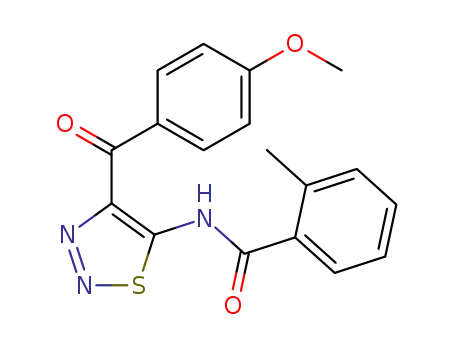 <i>N</i>-[4-(4-methoxy-benzoyl)-[1,2,3]thiadiazol-5-yl]-2-methyl-benzamide