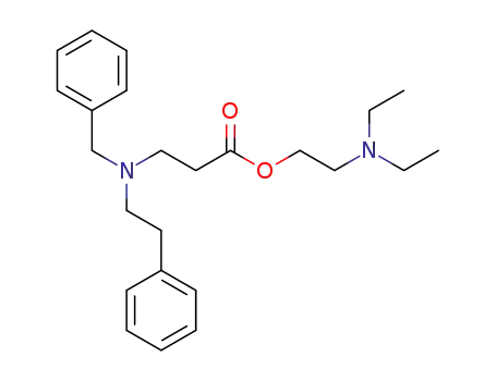 Molecular Structure of 102812-44-2 (<i>N</i>-benzyl-<i>N</i>-phenethyl-β-alanine-(2-diethylamino-ethyl ester))