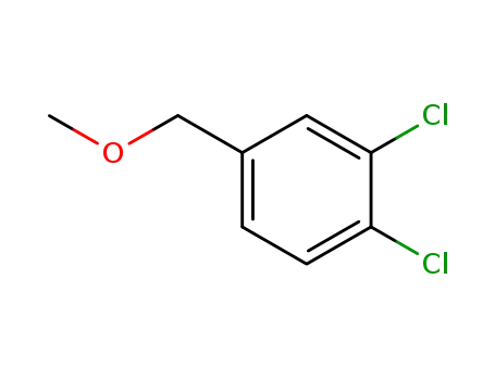 Molecular Structure of 26307-23-3 (Benzene, 1,2-dichloro-4-(methoxymethyl)-)