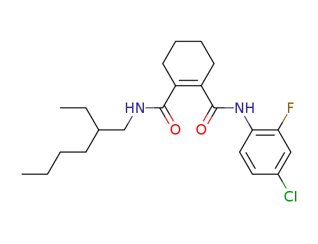 Cyclohex-1-ene-1,2-dicarboxylic acid 1-[(4-chloro-2-fluoro-phenyl)-amide] 2-[(2-ethyl-hexyl)-amide]