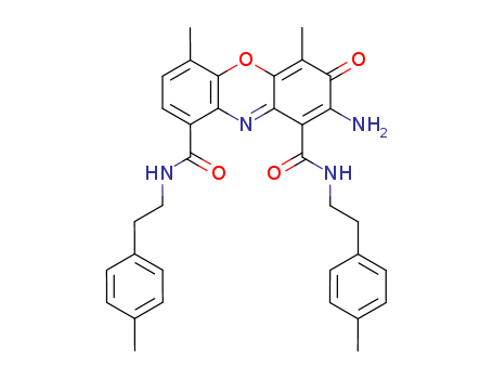 3H-Phenoxazine-1,9-dicarboxamide,2-amino-4,6-dimethyl-N1,N9-bis[2-(4-methylphenyl)ethyl]-3-oxo- cas  63879-45-8