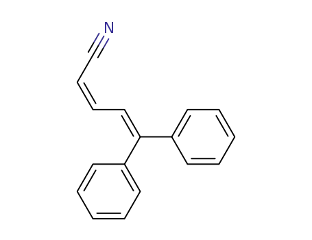 Molecular Structure of 69709-30-4 ((Z)-5,5-Diphenyl-penta-2,4-dienenitrile)