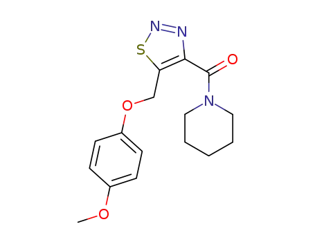 1-[5-(4-methoxy-phenoxymethyl)-[1,2,3]thiadiazole-4-carbonyl]-piperidine