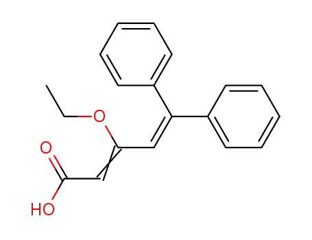 2,4-Pentadienoic acid, 3-ethoxy-5,5-diphenyl-