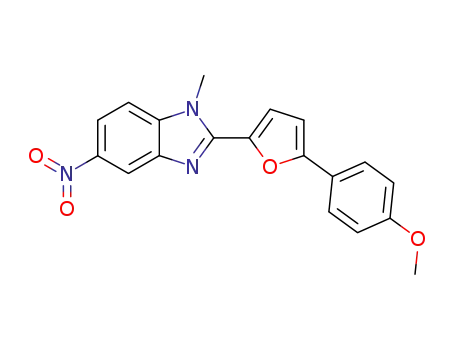 2-[5-(4-methoxy-phenyl)-furan-2-yl]-1-methyl-5-nitro-1<i>H</i>-benzoimidazole