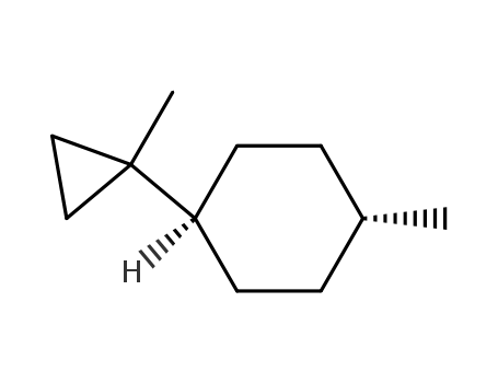 Molecular Structure of 35049-04-8 (trans-1-Methyl-4-(1-methylcyclopropyl)cyclohexan)