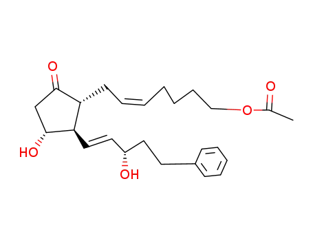 Acetic acid (Z)-7-[(1R,2R,3R)-3-hydroxy-2-((E)-(S)-3-hydroxy-5-phenyl-pent-1-enyl)-5-oxo-cyclopentyl]-hept-5-enyl ester