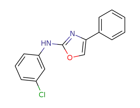 Molecular Structure of 72546-21-5 ((3-chloro-phenyl)-(4-phenyl-oxazol-2-yl)-amine)
