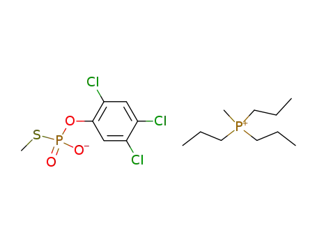 Tripropyl-methyl-phosphonium S-methyl-O-<2,4,5-trichlor-phenyl>-thiophosphat