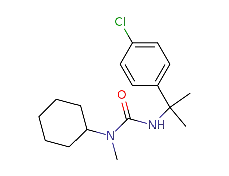 Molecular Structure of 64796-96-9 (Urea, N'-[1-(4-chlorophenyl)-1-methylethyl]-N-cyclohexyl-N-methyl-)