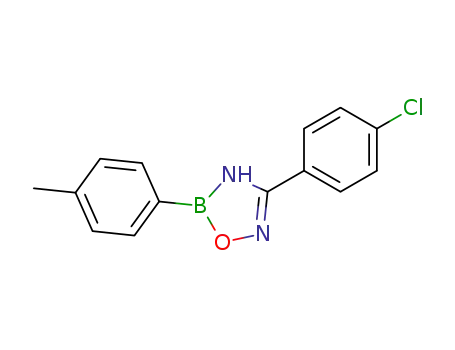 4-(4-chloro-phenyl)-2-<i>p</i>-tolyl-2,3-dihydro-[1,3,5,2]oxadiazaborole