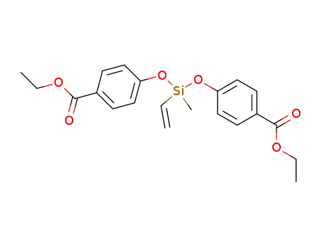 Molecular Structure of 910-16-7 (Methyl-vinyl-bis-<4-aethoxycarbonyl-phenoxy>-silan)