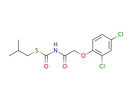 Molecular Structure of 13923-30-3 ((N-2.4-Dichlor-phenoxyacetyl)-S-isobutylthiocarbamat)