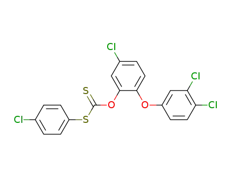 Dithiocarbonic acid O-[5-chloro-2-(3,4-dichloro-phenoxy)-phenyl] ester S-(4-chloro-phenyl) ester