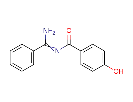 Molecular Structure of 38369-96-9 (N-(4-Hydroxybenzoyl)-benzamidin)