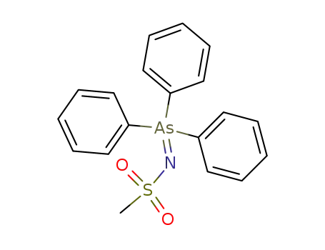 Molecular Structure of 50289-89-9 (Triphenylarsin-N-methynsulfonylamin)