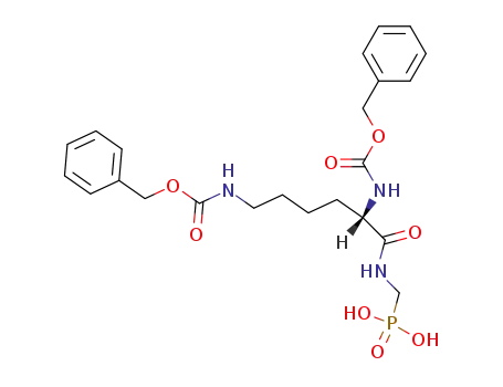[[N<sub>2</sub>,N<sub>6</sub>-bis(benzyloxycarbonyl)-L-lysyl]amino]-methylphosphonic acid