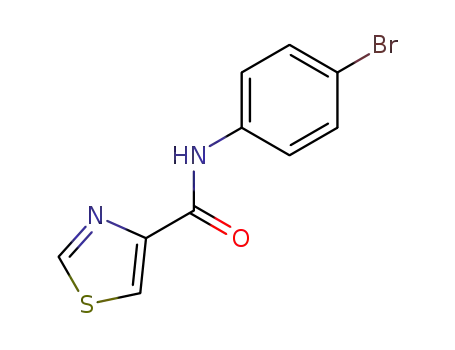 Molecular Structure of 10538-10-0 (thiazole-4-carboxylic acid 4-bromo-anilide)