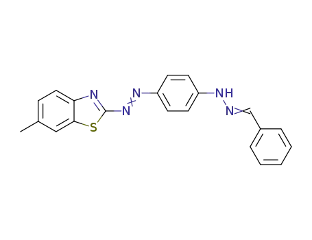 benzaldehyde [4-(6-methyl-benzothiazol-2-ylazo)-phenyl]-hydrazone