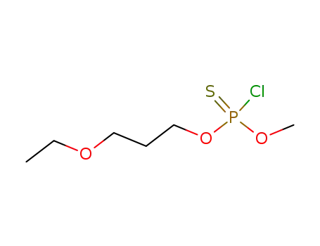 Molecular Structure of 28248-07-9 (thiophosphorochloridic acid <i>O</i>-(3-ethoxy-propyl) ester <i>O</i>'-methyl ester)