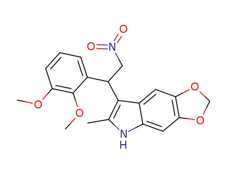 7-[1-(2,3-dimethoxy-phenyl)-2-nitro-ethyl]-6-methyl-5<i>H</i>-[1,3]dioxolo[4,5-<i>f</i>]indole