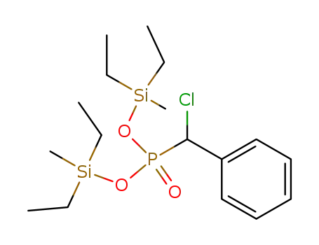Bis(diethylmethylsilyl)-α-chlorobenzylphosphonat