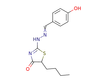 4-hydroxy-benzaldehyde (5-butyl-4-oxo-thiazolidin-2-ylidene)-hydrazone