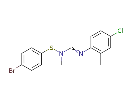 N-(4-Bromo-phenylsulfanyl)-N'-(4-chloro-2-methyl-phenyl)-N-methyl-formamidine
