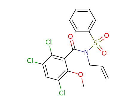 Benzamide, 2,3,5-trichloro-6-methoxy-N-(phenylsulfonyl)-N-2-propenyl-