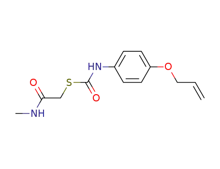 <4-Allyloxy-phenylcarbamoylmercapto>-essigsaeure-methylamid