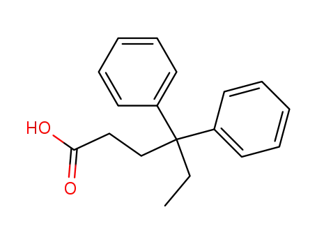 Molecular Structure of 55665-87-7 (4,4-Diphenyl-hexansaeure)