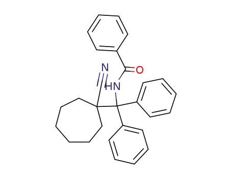 N-[(1-Cyano-cycloheptyl)-diphenyl-methyl]-benzamide