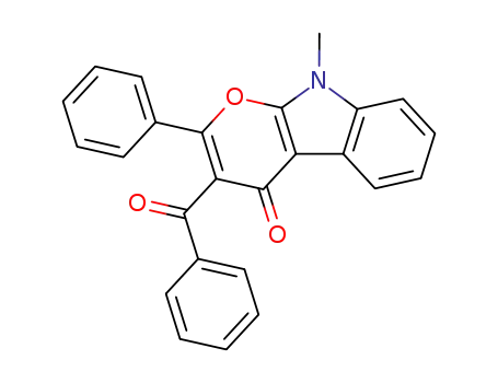 Pyrano[2,3-b]indol-4(9H)-one, 3-benzoyl-9-methyl-2-phenyl-